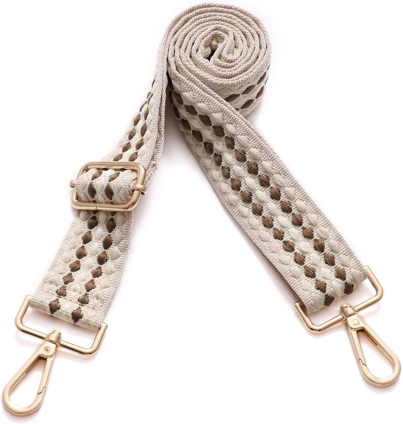 S-Jacorry Purse Strap Replacement Crossbody Wide Shoulder Strap Adjustable Canvas Straps Handbag Strap Replacement Belts - Image 2